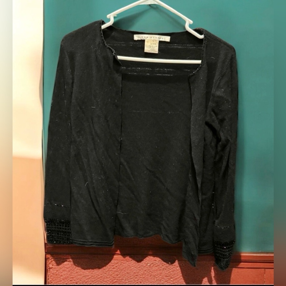 Max Studio Black Women's Cardigan SMALL